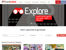 Tablet Screenshot of eventlinked.com